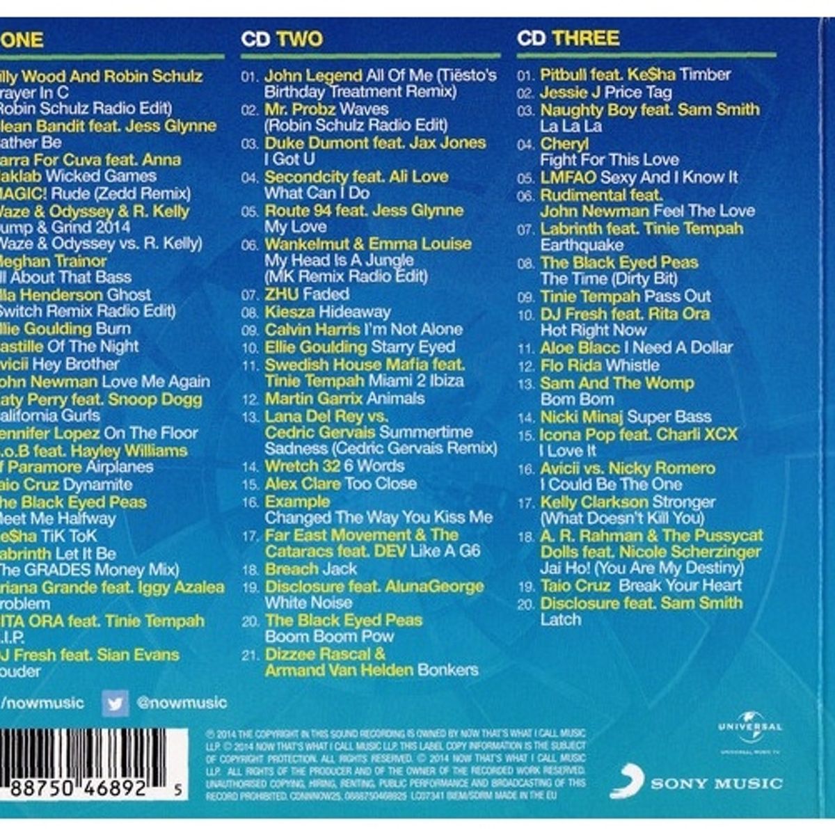 GENERICO - NOW THE VERY BEST OF DANCE - VARIOUS ARTISTS (3CD) / CD