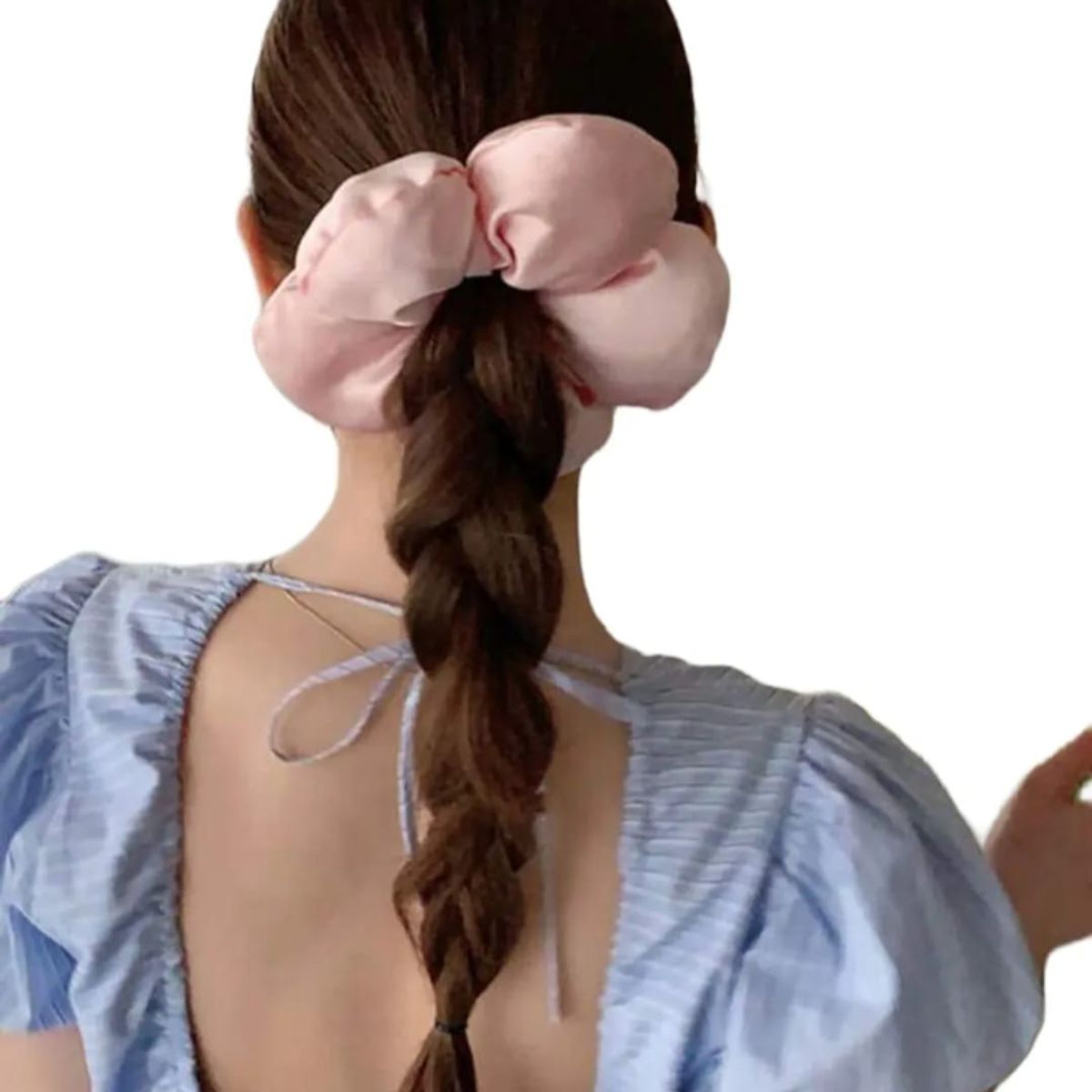 GENERICO - Scrunchie Colet Flor Tamaño Xl Color Rosado