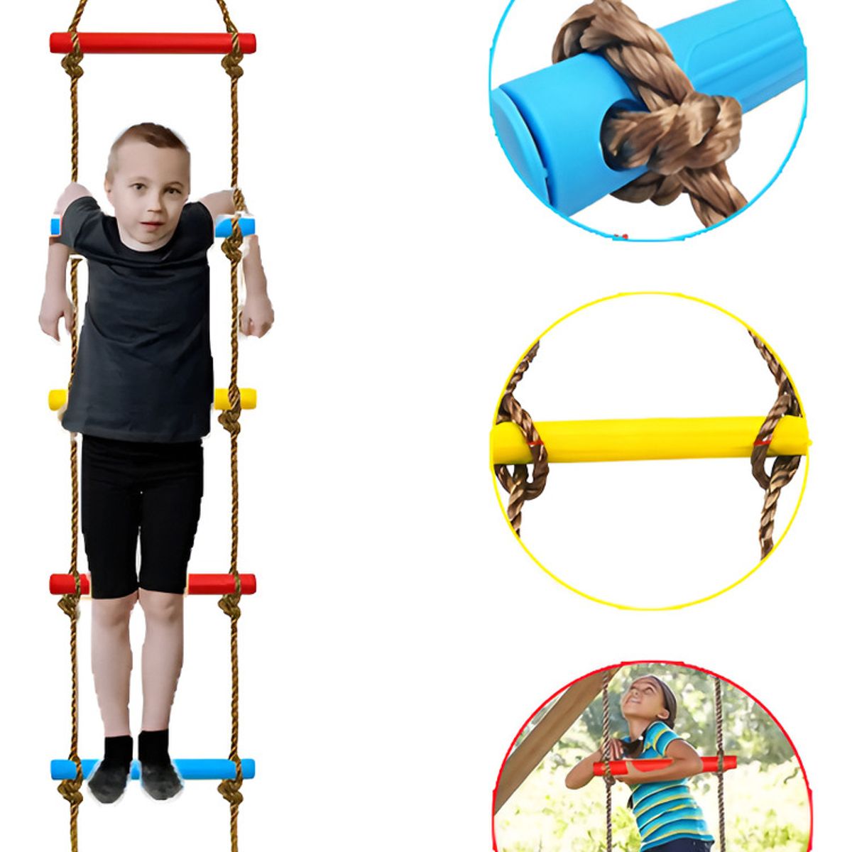 GENERICO - Columpio De EscaladaCuerda De Escalada Segura 2m Para Niños