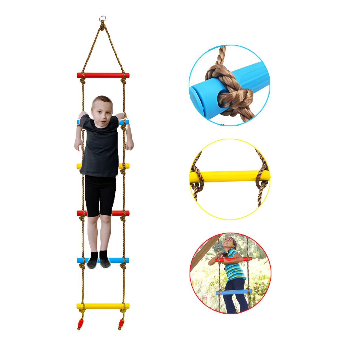 GENERICO - Columpio De EscaladaCuerda De Escalada Segura 2m Para Niños