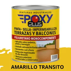 EPOXY - TERRAZAS Y BALCONES- Pinta Sella e Impermeabiliza - 500CC AMARILLO T