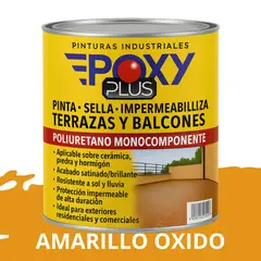 EPOXY - TERRAZAS Y BALCONES- Pinta Sella e Impermeabiliza - 500CC OCRE