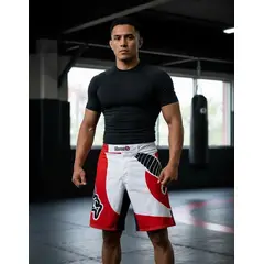 GENERICO - SHORT HAYABUSA CHIKARA BLANCO ROJO TALLA S