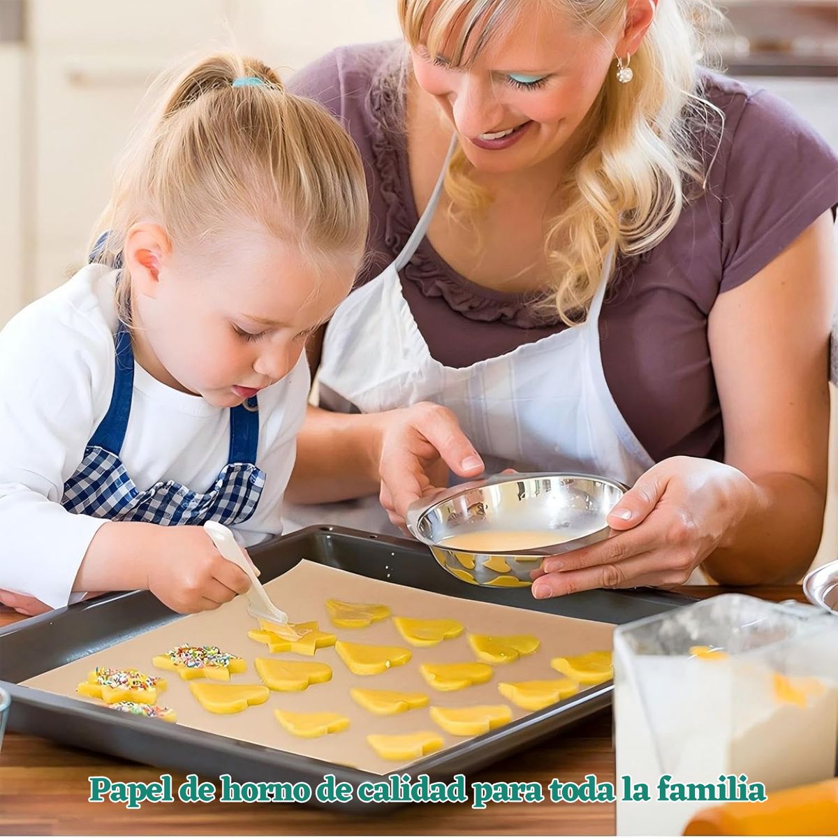 GENERICO - 100 Hojas 25x35 Cm Papel Pergamino Para Hornear-Natural