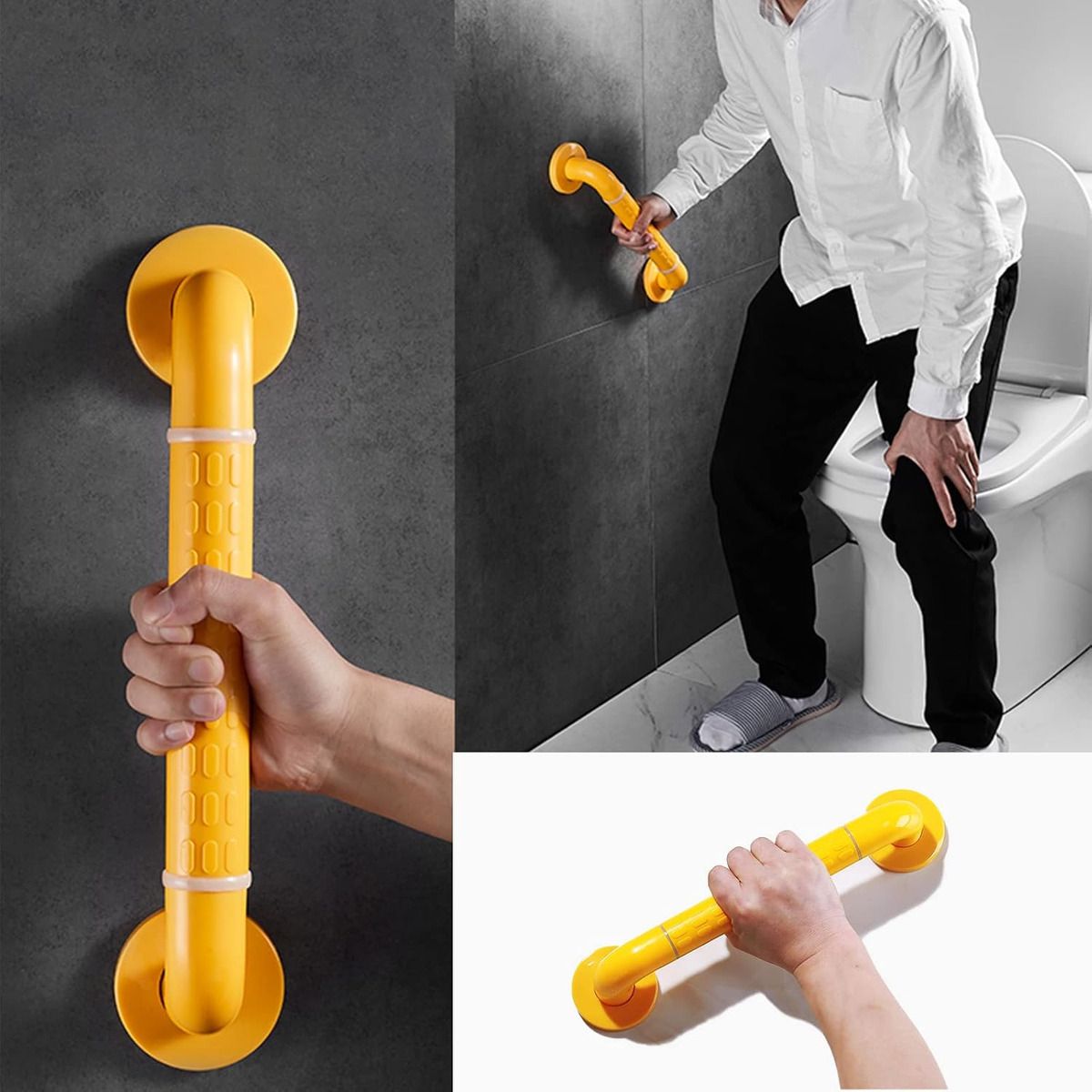 GENERICO - 60cm Barra De Seguridad Para Baño Con Círculo Luminoso