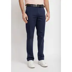 TRIAL - Pantalón Texturado Hombre Algodón Vulcan Azul Marino