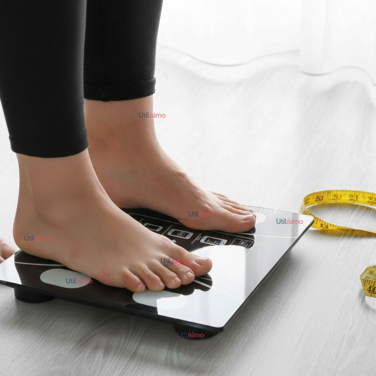 LINE - Balanza Pesa Digital Inteligente App Bluetooth Báscula Recargable