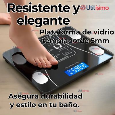 Imagen 2 del producto Balanza Pesa Digital Inteligente App Bluetooth Báscula Recargable