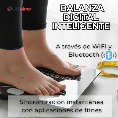 Imagen 2 del producto Balanza Pesa Digital Inteligente App Bluetooth Báscula Recargable