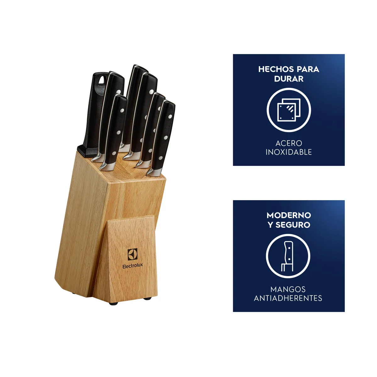 ELECTROLUX - Juego de Cuchillos de Acero Inoxidable Electrolux