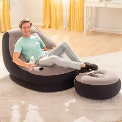MOVI - Sofa Inflable + Puff - Tu momento de descanso más cómodo y portátil