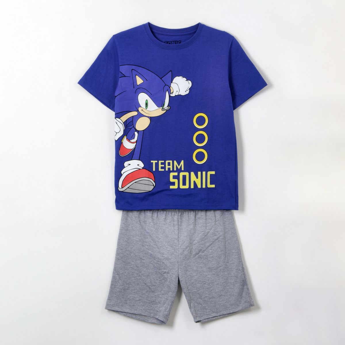 SONIC - Pijama Manga Corta Teen Azul Team Sonic