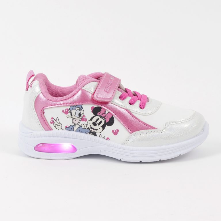 Zapatillas con luces Niña Blanco Amigas Minnie