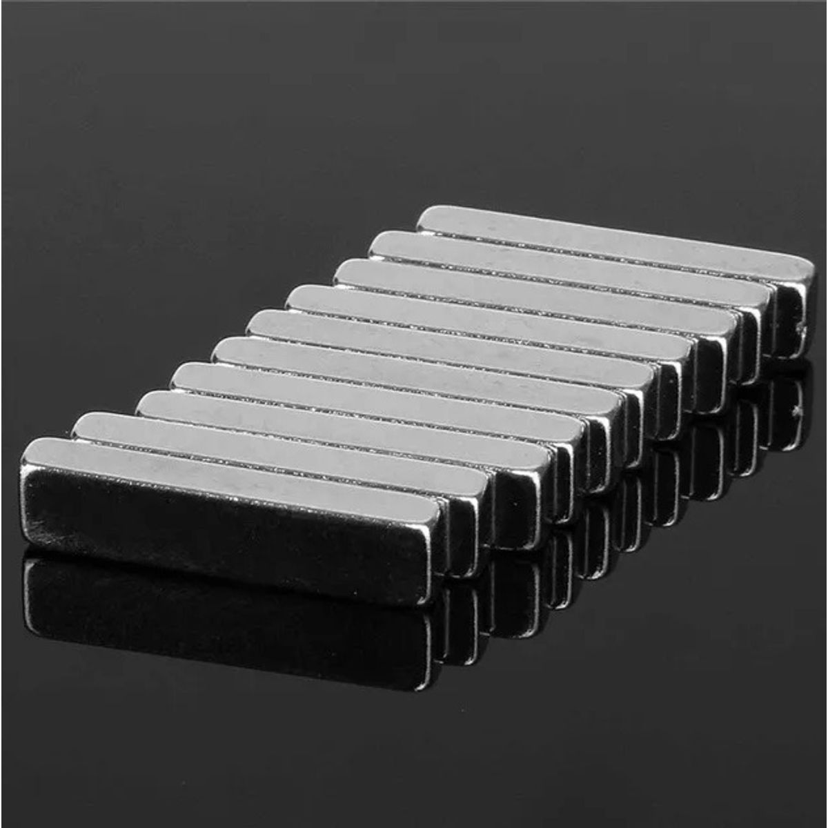GENERICO - 10 Imanes Neodimio 20x5x3mm N50