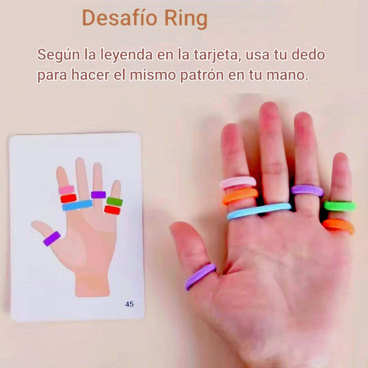 GENERICO - Juego De Aprendizaje Educativo Patrones Anillos Dedos