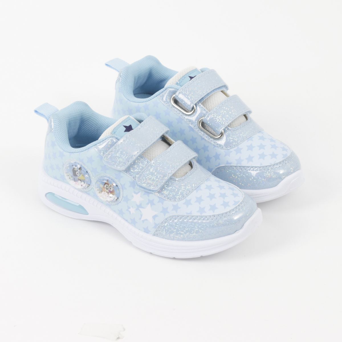 BLUEY - Zapatillas con luces Niña Celeste Estrellas Bluey