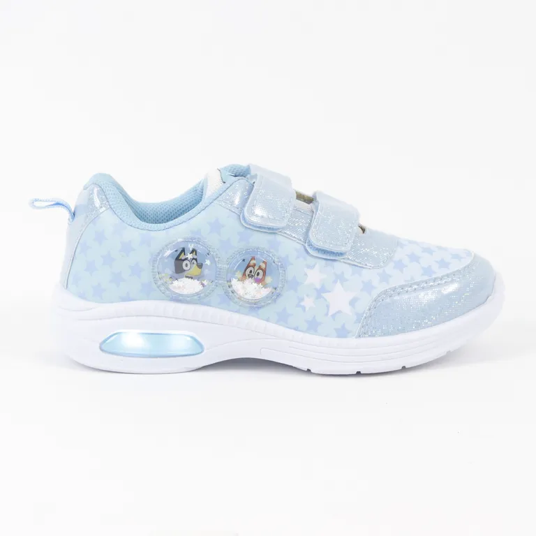 Zapatillas con luces Niña Celeste Estrellas