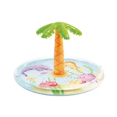 INTEX - Piscina Infantil Inflable Spray Palmera con Rociador de Agua