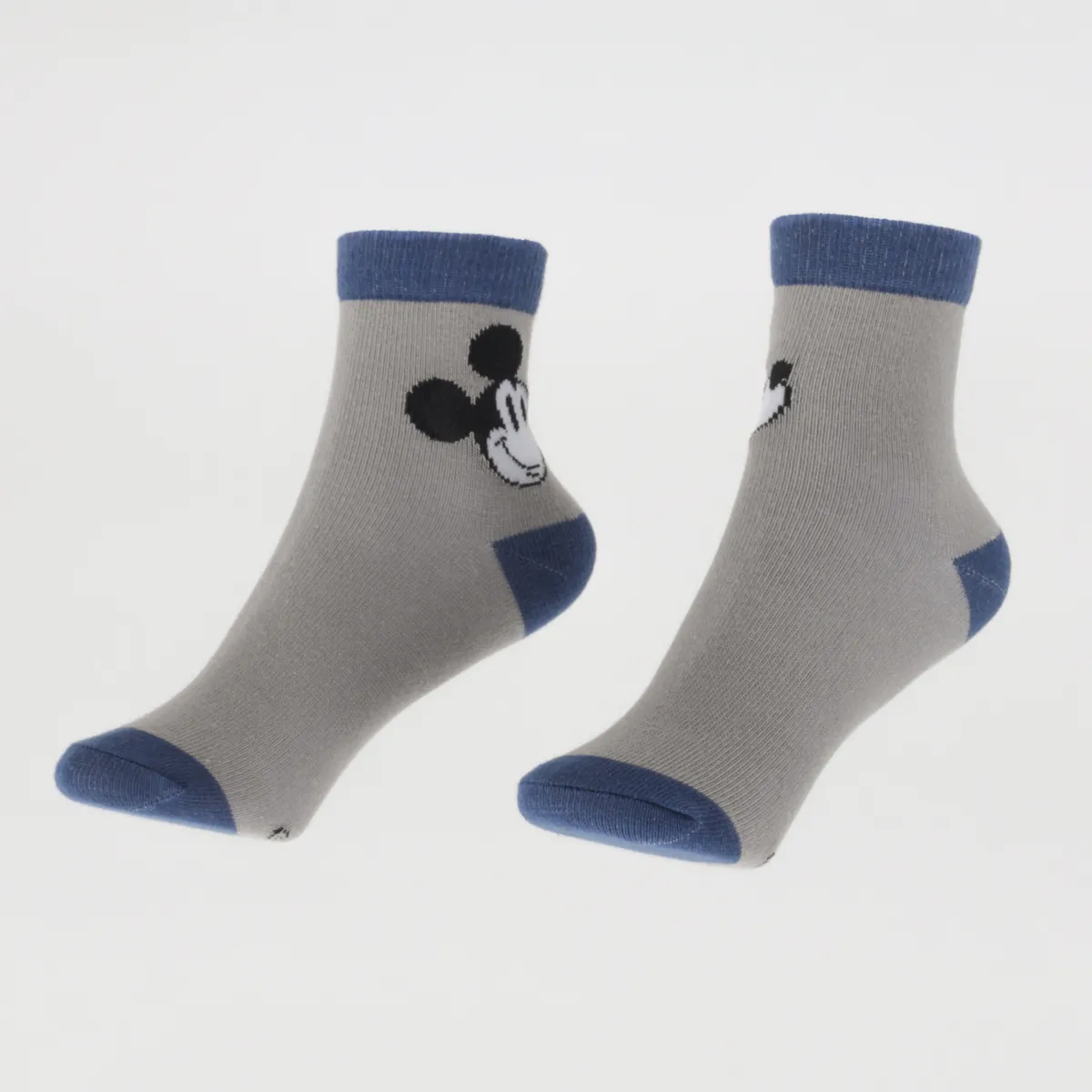 DISNEY - Tripack Calcetines Niño Azul Carita Mickey Disney