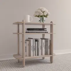GENERICO - Velador de Madera Dos Niveles Modular Mobelling