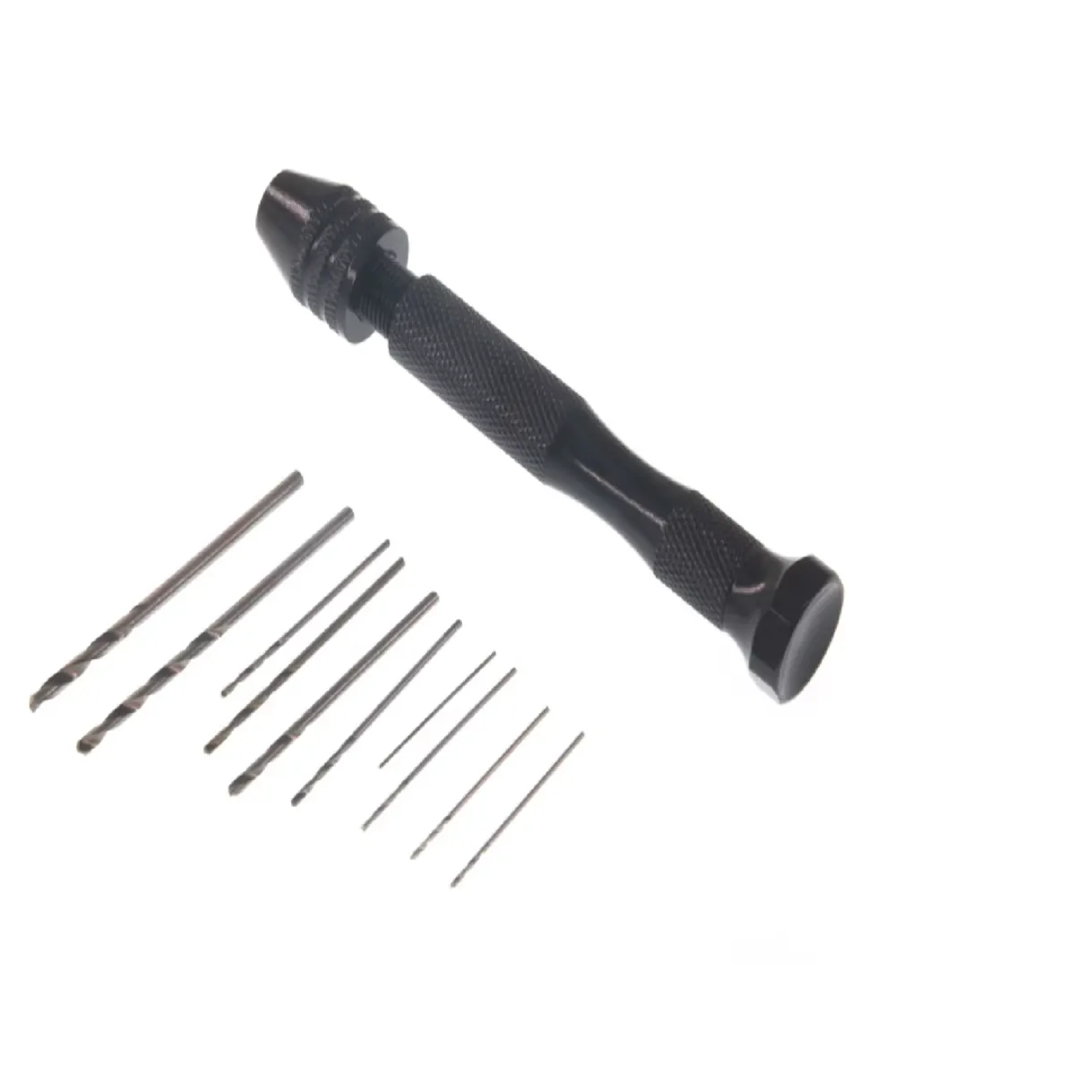 GENERICO - Set Mini Taladro Manual De Mano Con 10 Brocas Micro