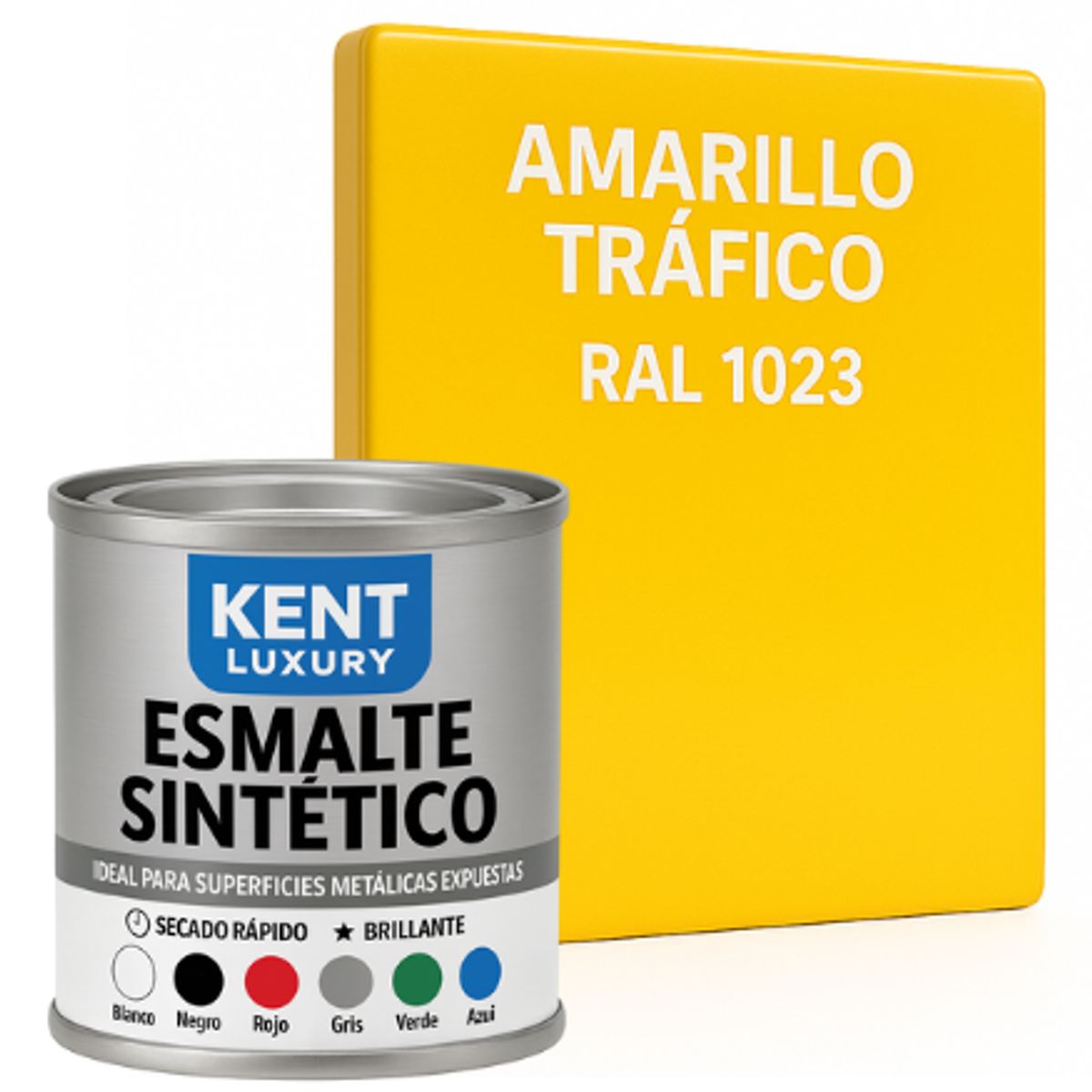 KENT - ESMALTE SINTETICO 1-16 Galón AMARILLO TRANSITO