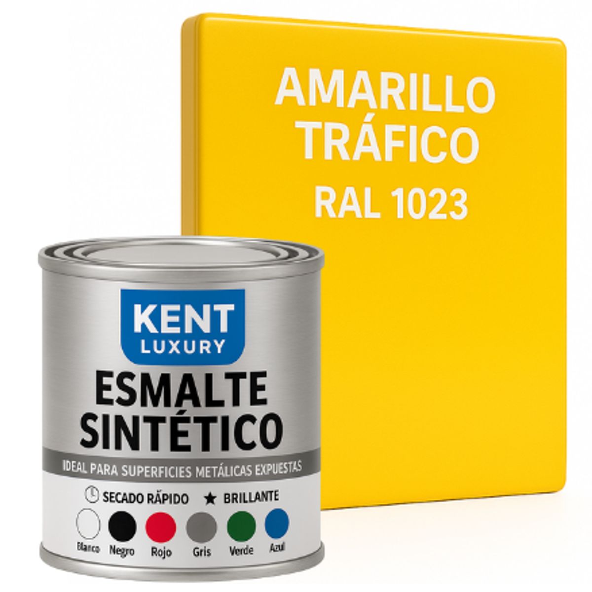KENT - ESMALTE SINTETICO 1-8 Galón AMRILLO TRANSITO