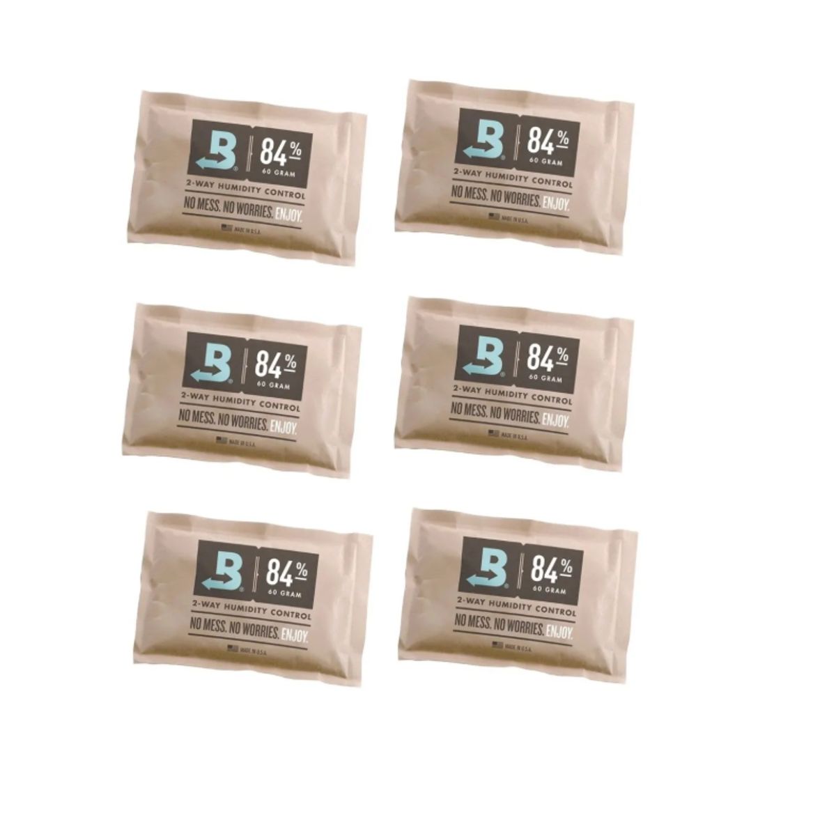 GENERICO - 6 Sobres Boveda Pack 84pct 60gr Control Humedad 2 vias
