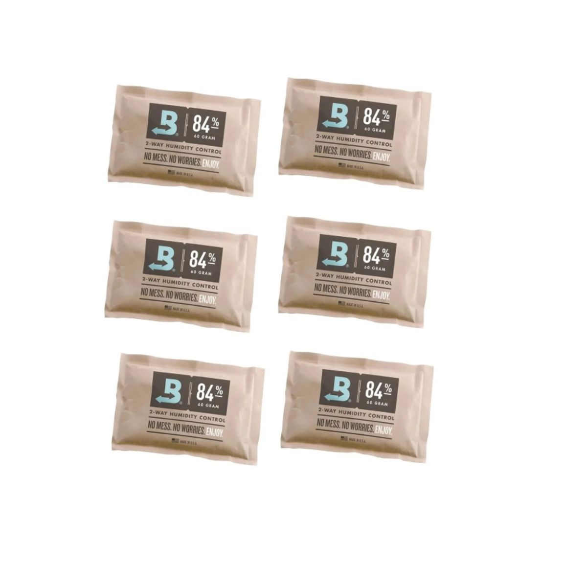 GENERICO - 6 Sobres Boveda Pack 84pct 60gr Control Humedad 2 vias