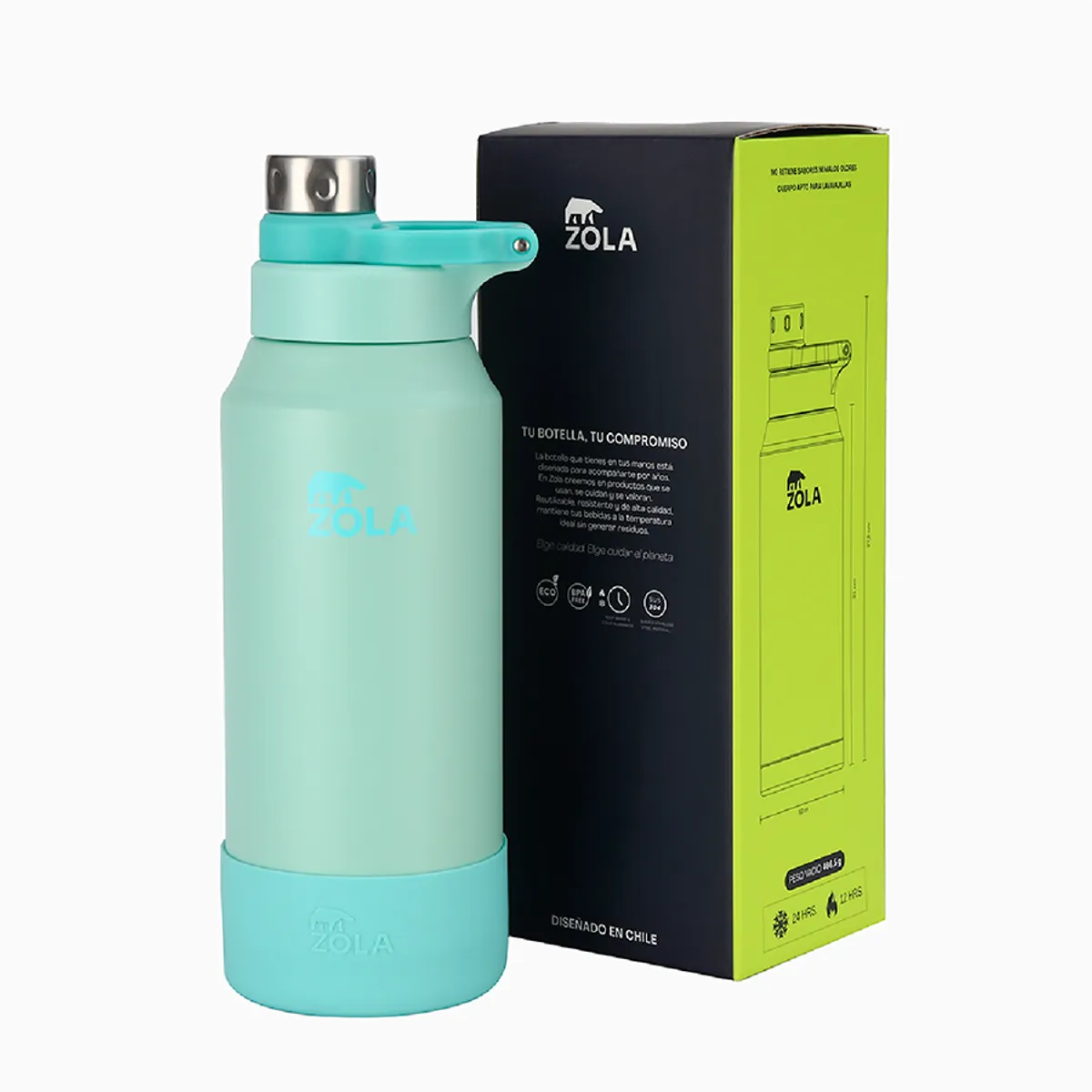 ZOLA OUTDOORS - Botella Térmica 1000 ML HIKERS ZOLA OUTDOORS CALYPSO