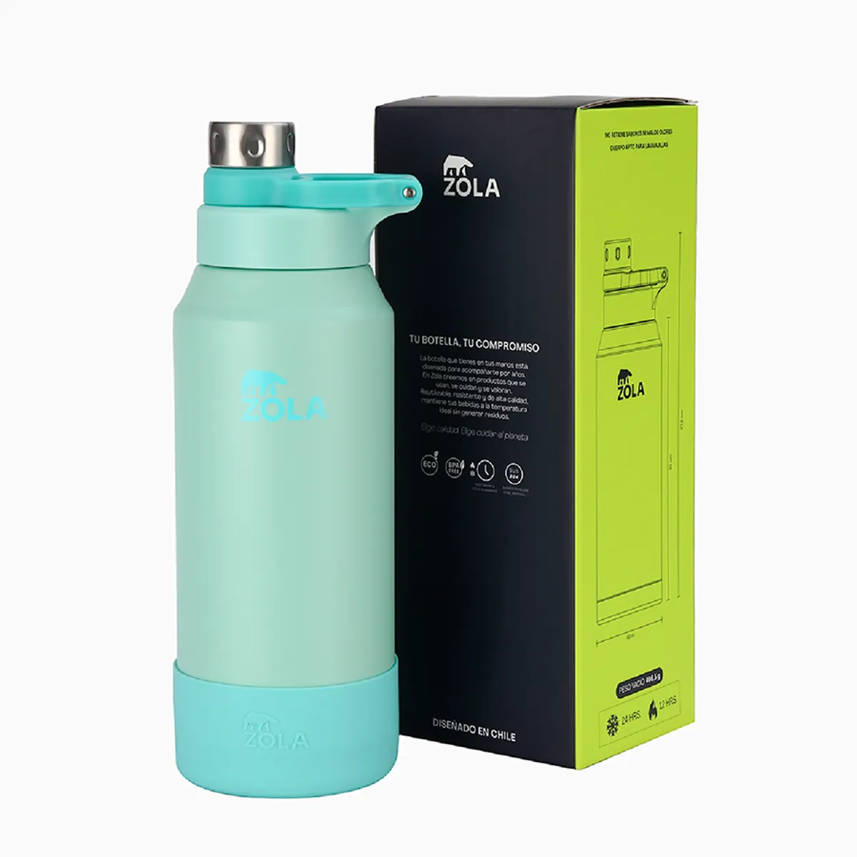 ZOLA OUTDOORS - Botella Térmica 1000 ML HIKERS ZOLA OUTDOORS CALYPSO