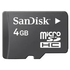 SANDISK - Memoria Micro Sd Hc 4gb Clase 4 + Adaptador Sd
