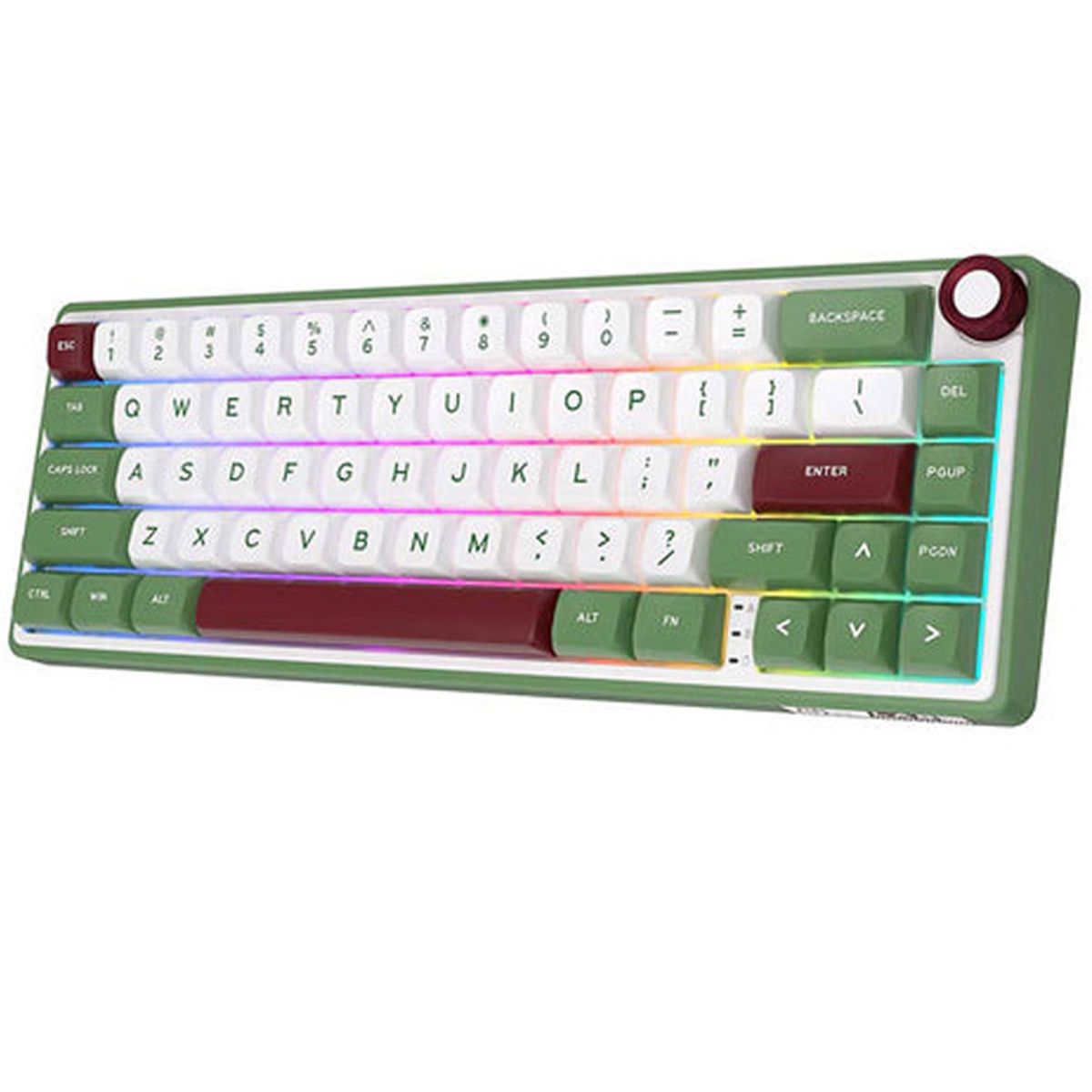 ROYAL KLUDGE - Teclado Mecánico Royal Kludge Rk R65 Greensand Chartreuse