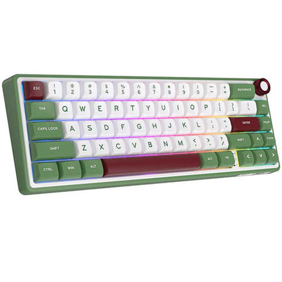 ROYAL KLUDGE - Teclado Mecánico Royal Kludge Rk R65 Greensand Chartreuse