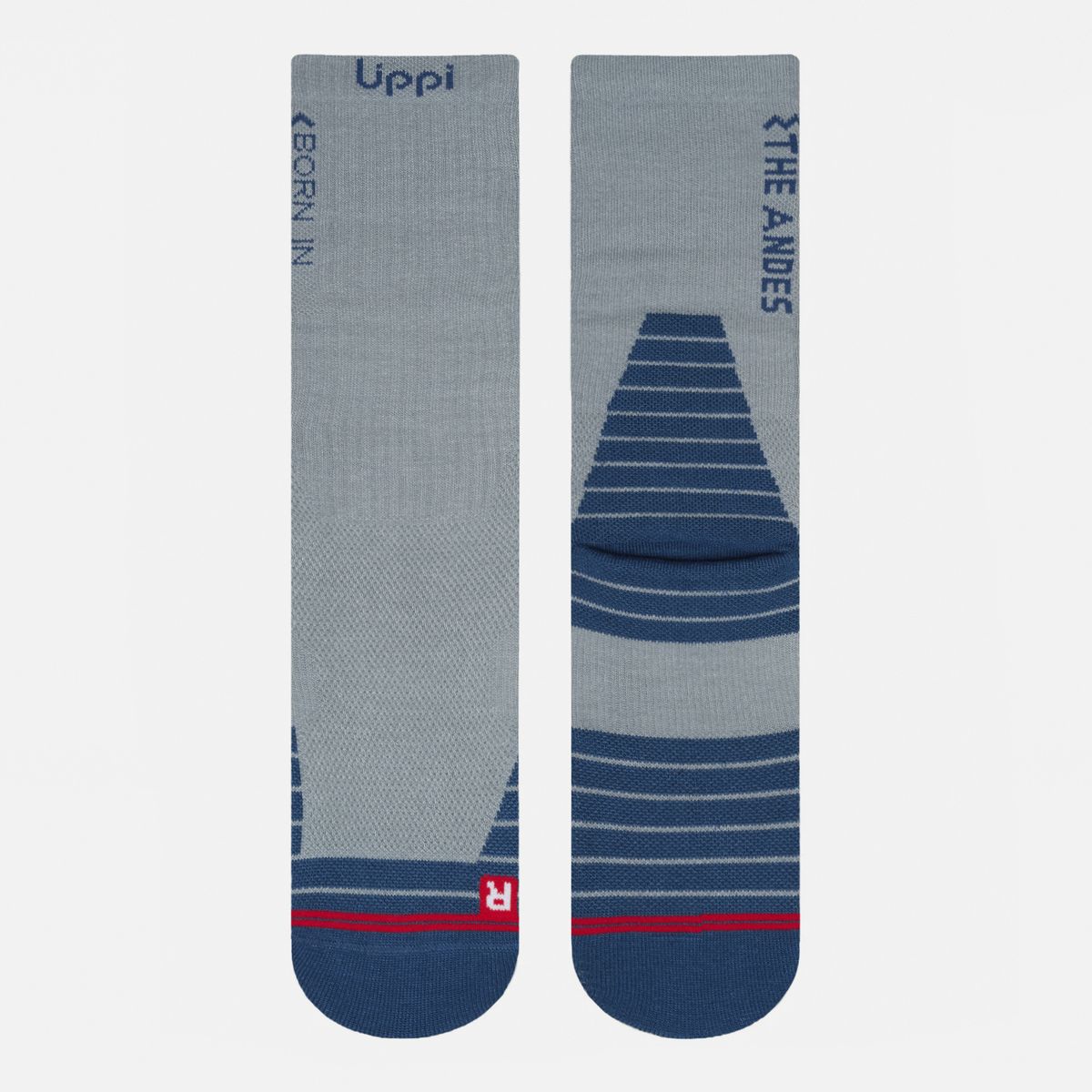 LIPPI - Calcetines Hombre Duo Trekking Light Pack Gris Verde Musgo Lippi