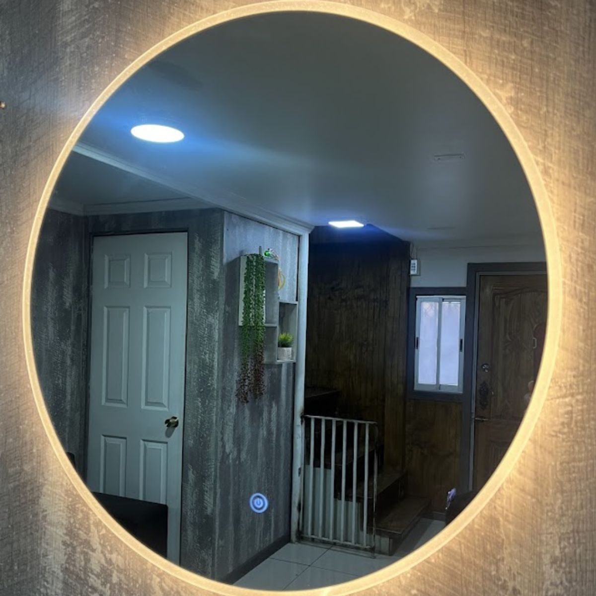 GENERICO - Espejo Redondo 60cm Luz Led One Touch Baño De Lujo Circular