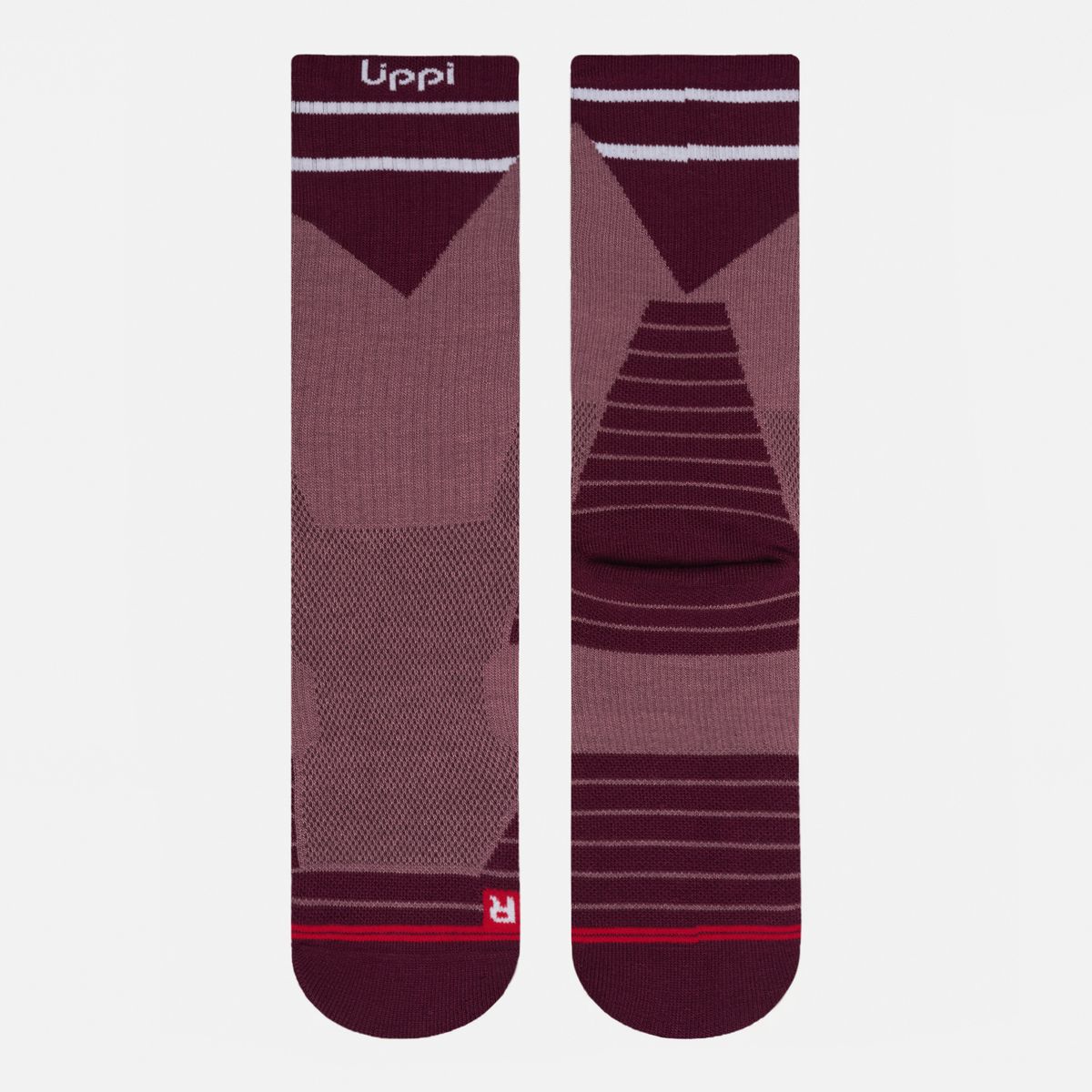 LIPPI - Calcetines Mujer Duo Trekking Light Pack Frambuesa Verde Manzana Lippi