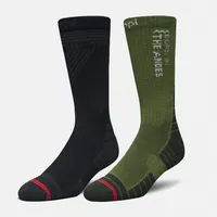 Calcetines Hombre Duo Trekking Light Pack Negro Verde