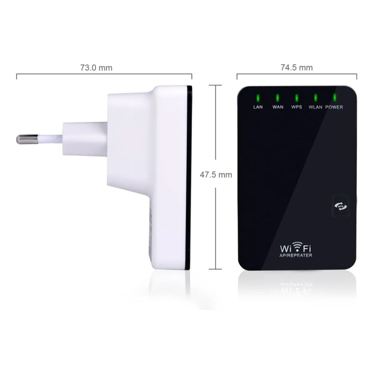 GENERICO - Repetidor Amplificador Wifi 300 Mbps Inalámbrico Mini Router