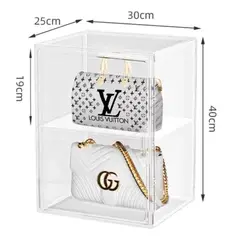 GENERICO - Caja Organizadora Grande Carteras Bolsos Apilable