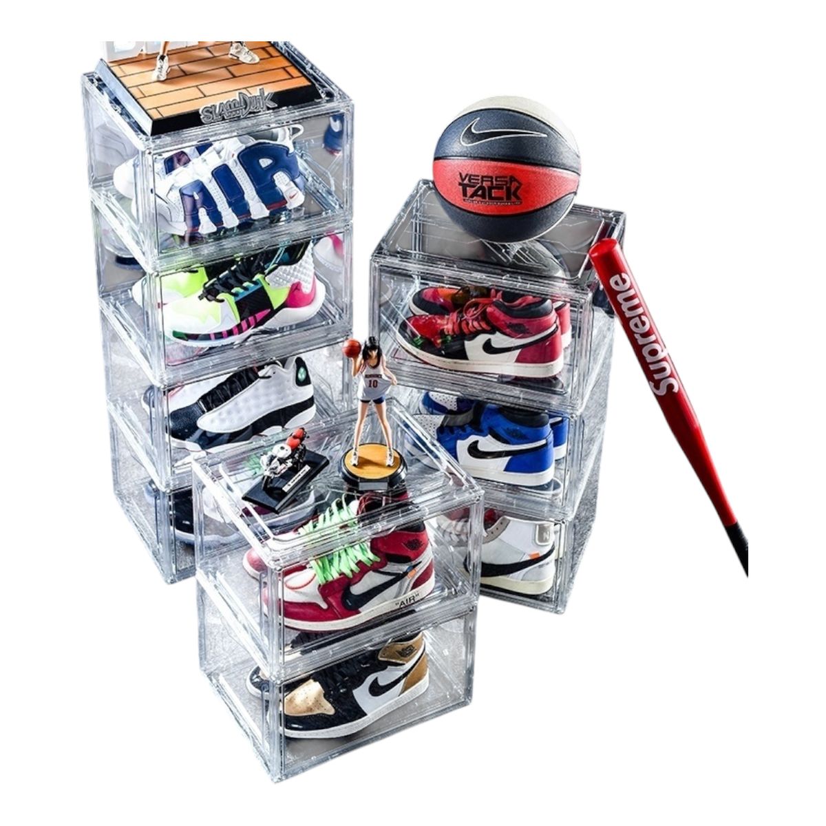 GENERICO - Caja Organizadora Zapato Apilable Cierre Lateral
