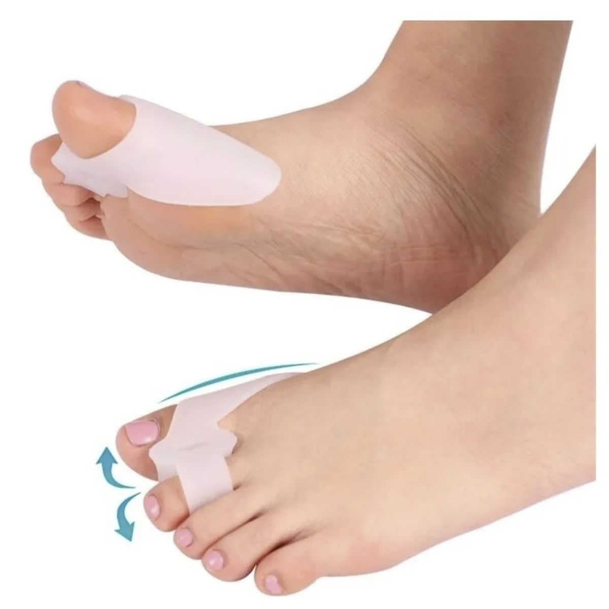 GENERICO - Par Protector Gel Silicona Ortesis Hallux Valgus Juanete