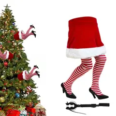 HAZ TU CLICK - Decoración Piernas Tacones Santa Móviles Arbol De Navidad