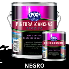 EPOXY - PINTURA EPÓXICA 2K CANCHAS DEPORTIVAS - KIT GALON NEGRO