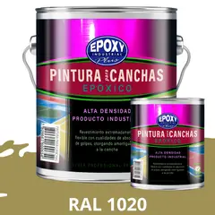 EPOXY - PINTURA EPÓXICA 2K CANCHAS DEPORTIVAS - KIT GALON RAL 1020