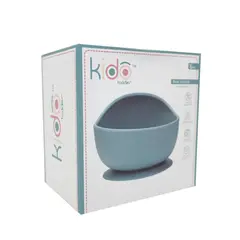 KEEP TITANIO - Bowl Silicona Azul Claro Ventosa Kido Toddler