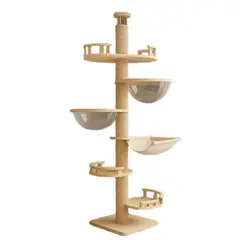 SUKEA - Torre Rascador Para Gato Tipo Arbol De 230-260cm