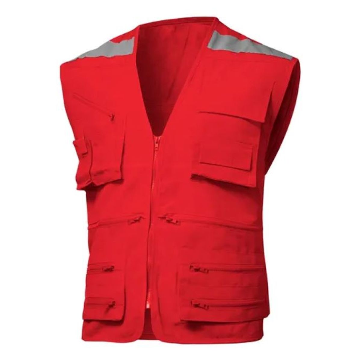 ACTIVEX - Chaleco Geólogo Poplin Rojo