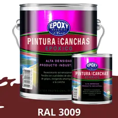 EPOXY - PINTURA EPÓXICA 2K CANCHAS DEPORTIVAS - KIT GALON RAL 3009