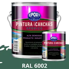 EPOXY - PINTURA EPÓXICA 2K CANCHAS DEPORTIVAS - KIT GALON RAL 6002